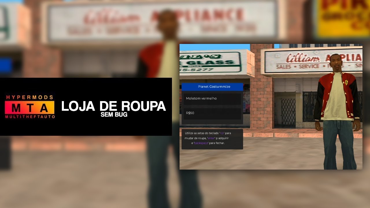 LOJA DE ROUPA / CUSTOM CJ (DOWNLOAD FREE) | HYPERMODS MTA BRASIL