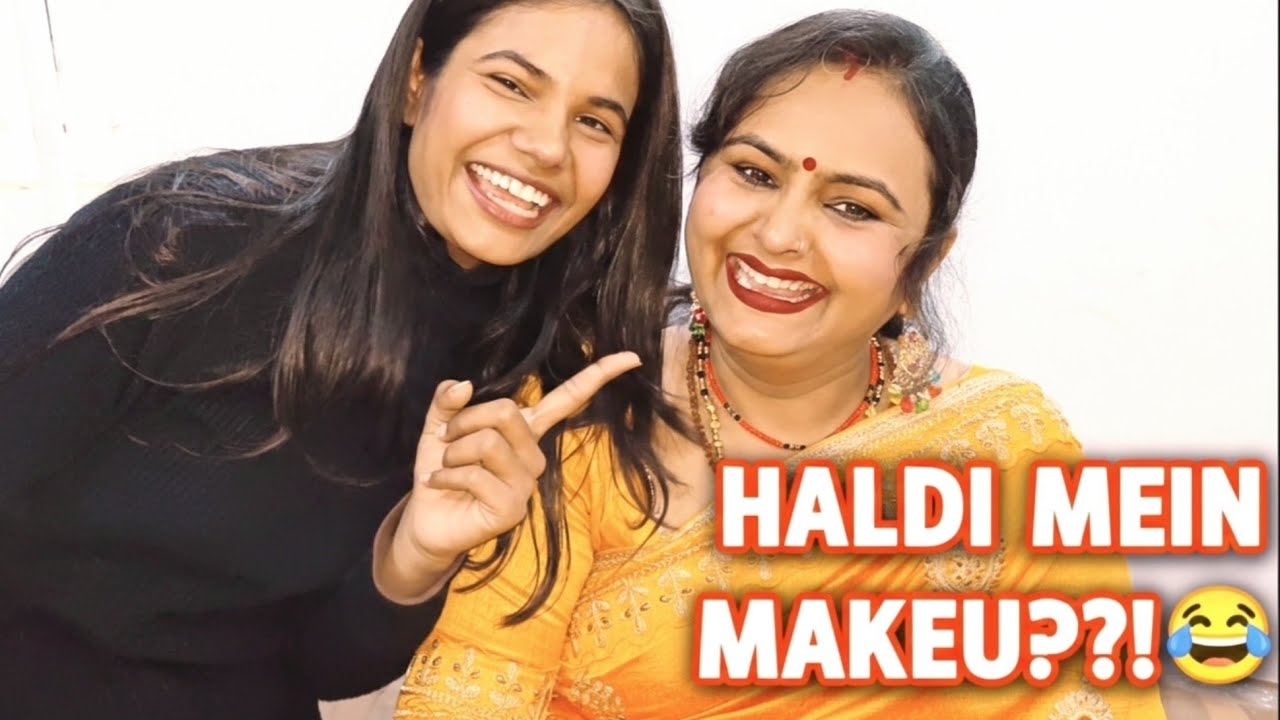Haldi Mein Makeup?! 😱😂 | Funny Aunty Haldi Makeup Gone Wrong | Desi Comedy