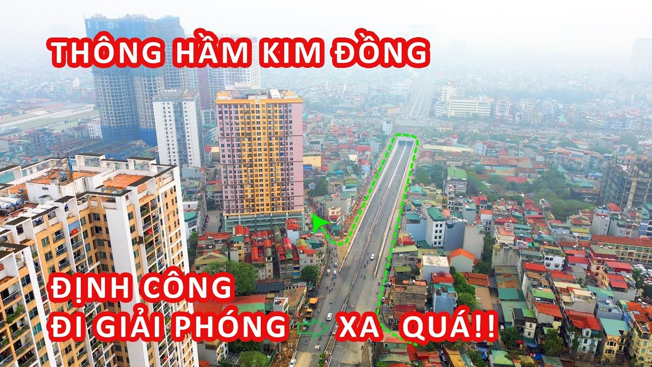 Thông xe hầm Kim Đồng, Định Công đi Giải Phóng... xa quá?