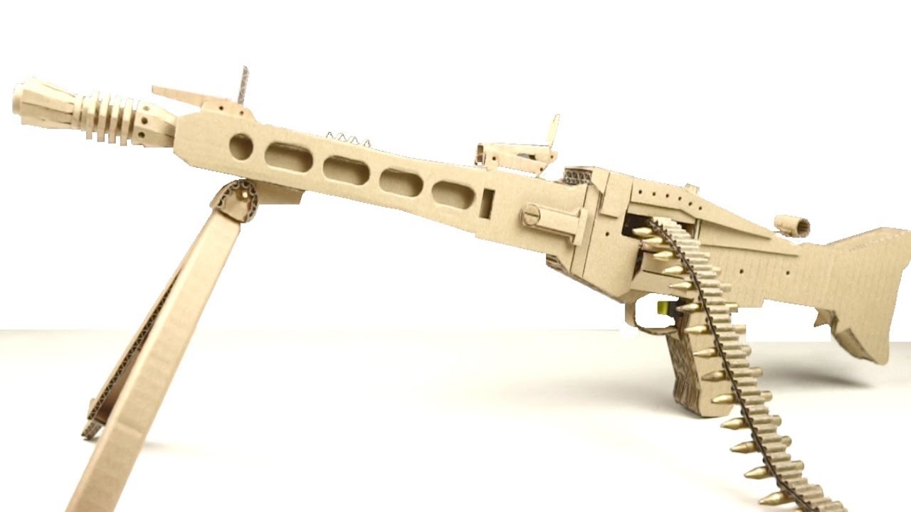 Как изготовить игрушку из пулемета MG42, которая стреляет