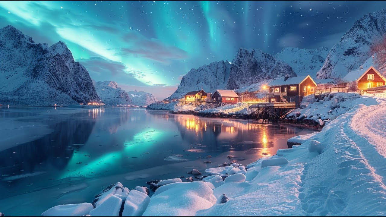 1 Hour of Northern Lights 🌌 Deep Relaxation & Peaceful Sleep | Aurora Borealis in 4K
