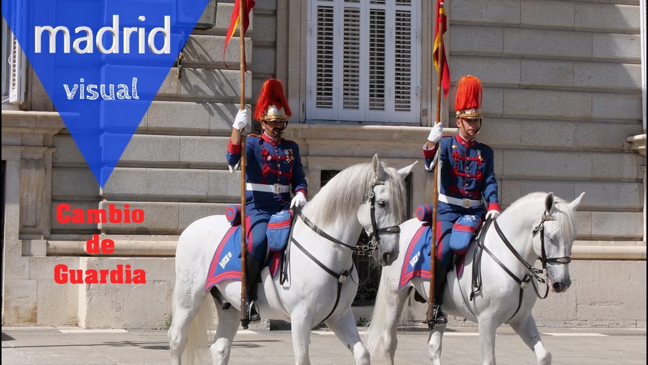 CAMBIO DE GUARDIA 💂🏻‍♂️ Palacio Real MADRID 4K 🐎 Changing of the Guard