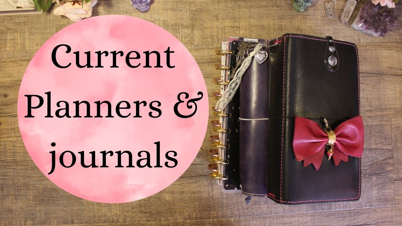 My current Planner and Journal line-up💖 (This may change at any minute)