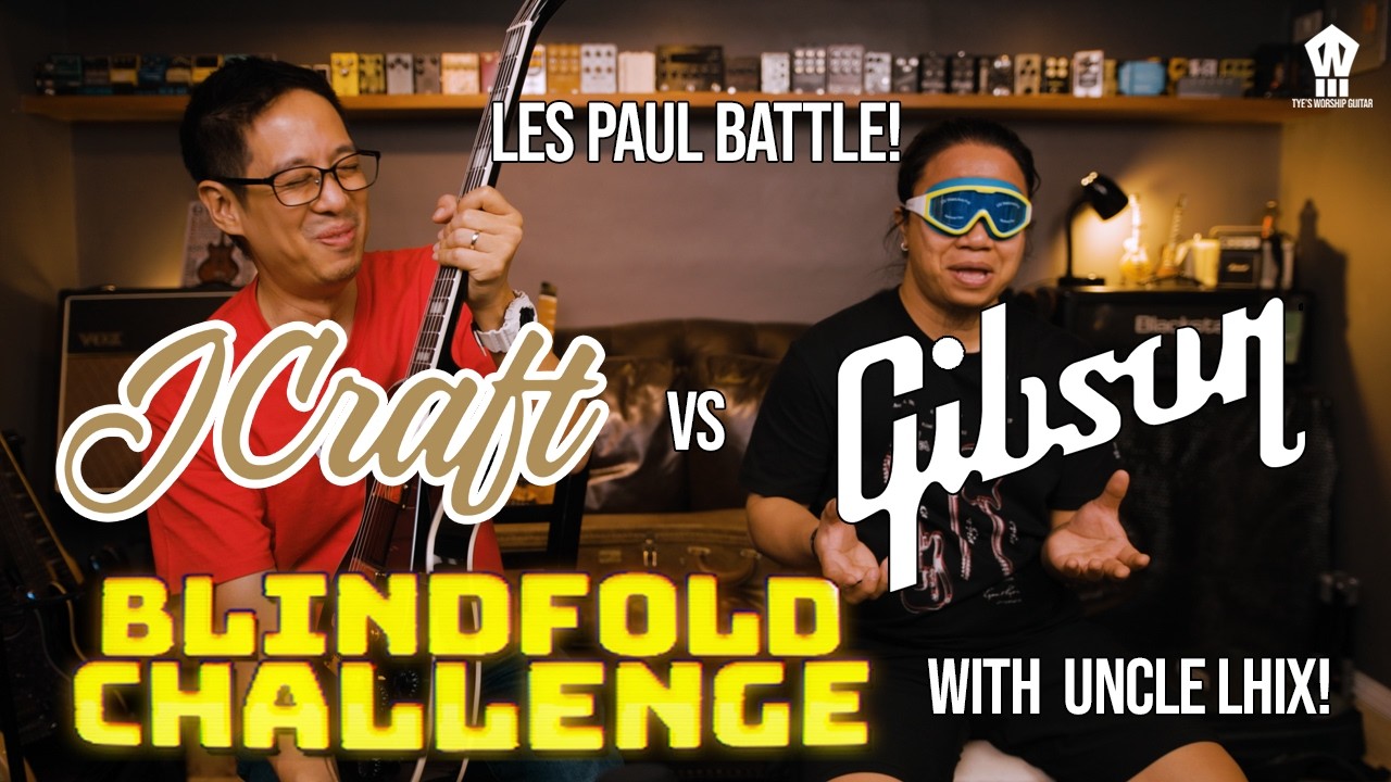 Les Paul Battle! JCraft vs. Gibson Blindfold Challenge feat. Uncle Lhix!