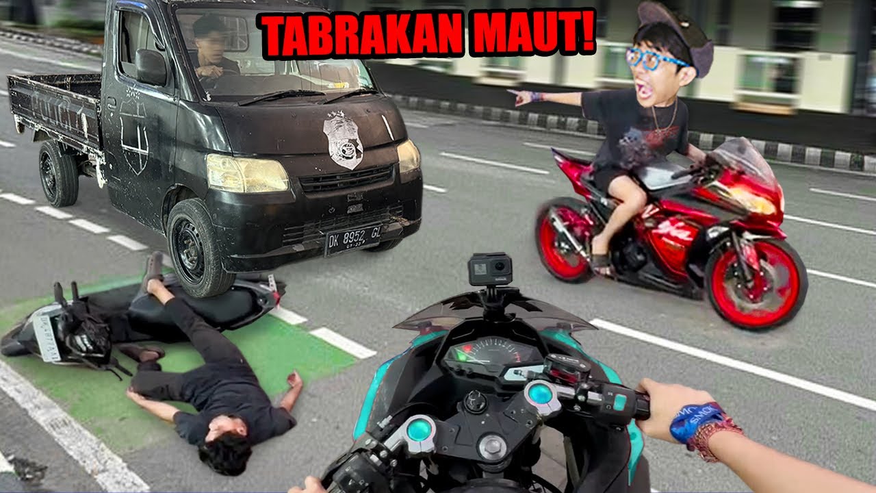 TABRAKAN MAUT!!! TOURING KELILING BALI BERUJUNG TABRAK LARI, KEJAR2 AN KITA TANGKAP!!!