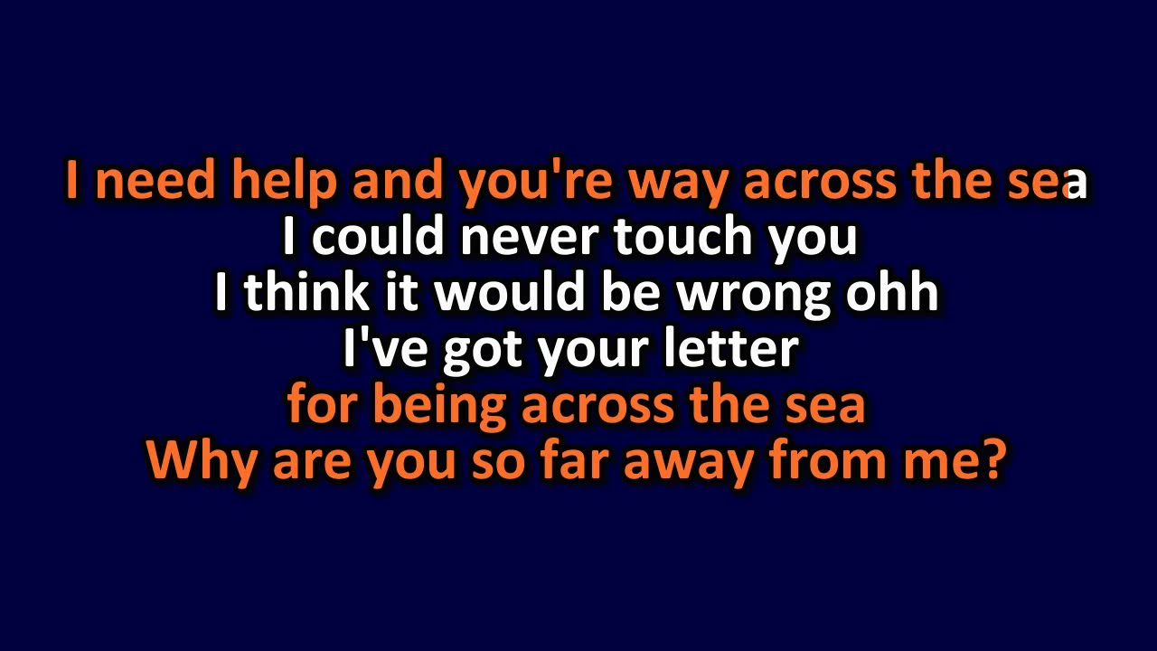 Weezer - Across The Sea - Karaoke Instrumental Lyrics - ObsKure