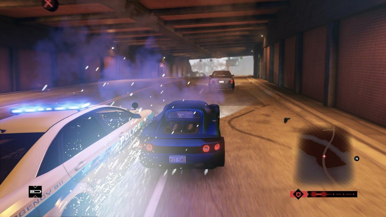 Watch Dogs Мега погоня 60FPS Extreme Graphics