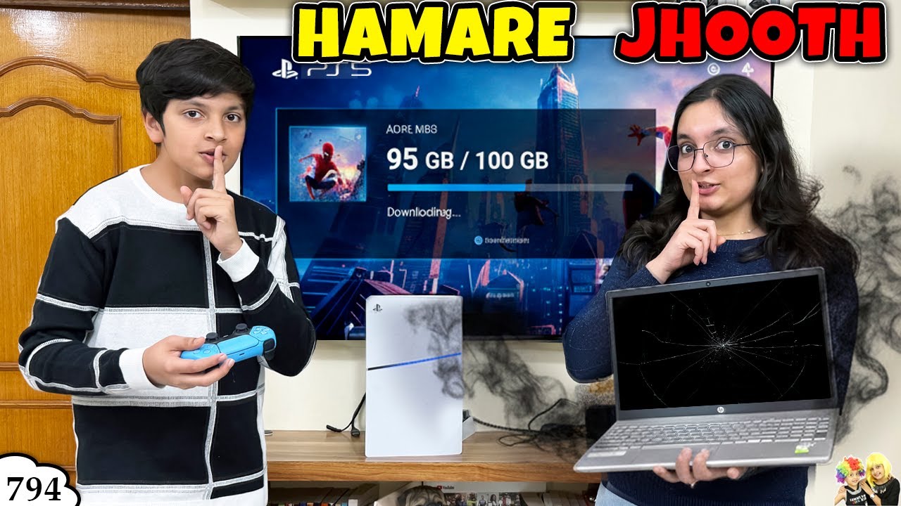 HAMARE JHOOTH | Ep 794 | Sharing secrets with Family | Aayu and Pihu Show