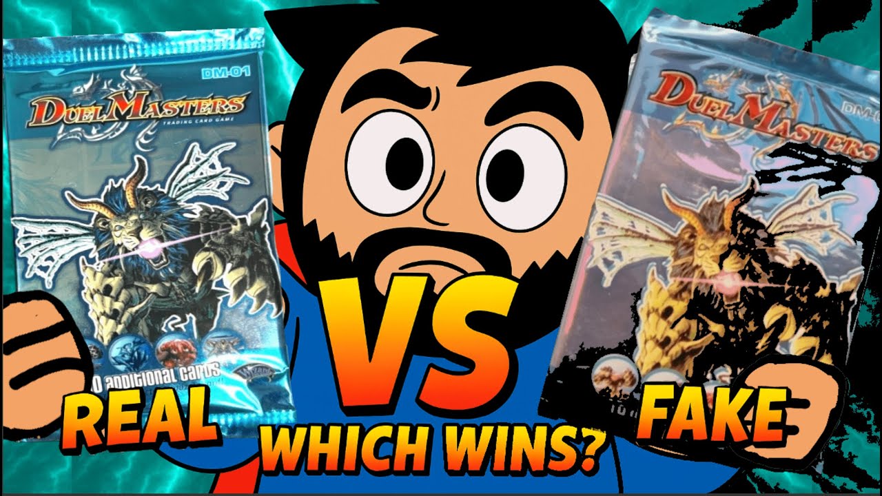 FAKE vs REAL Duel Masters DM-01 Packs: Which pack pulls the best cards?