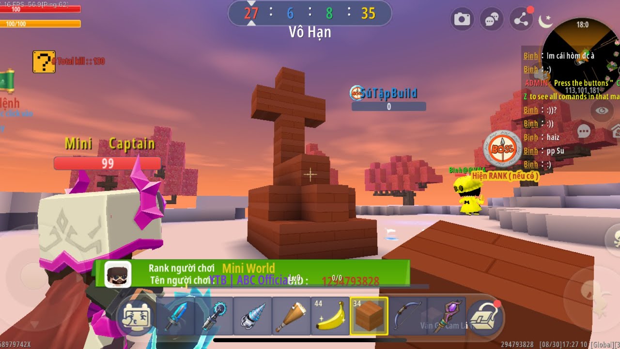 PvP Mini World | ABC vs Dragon