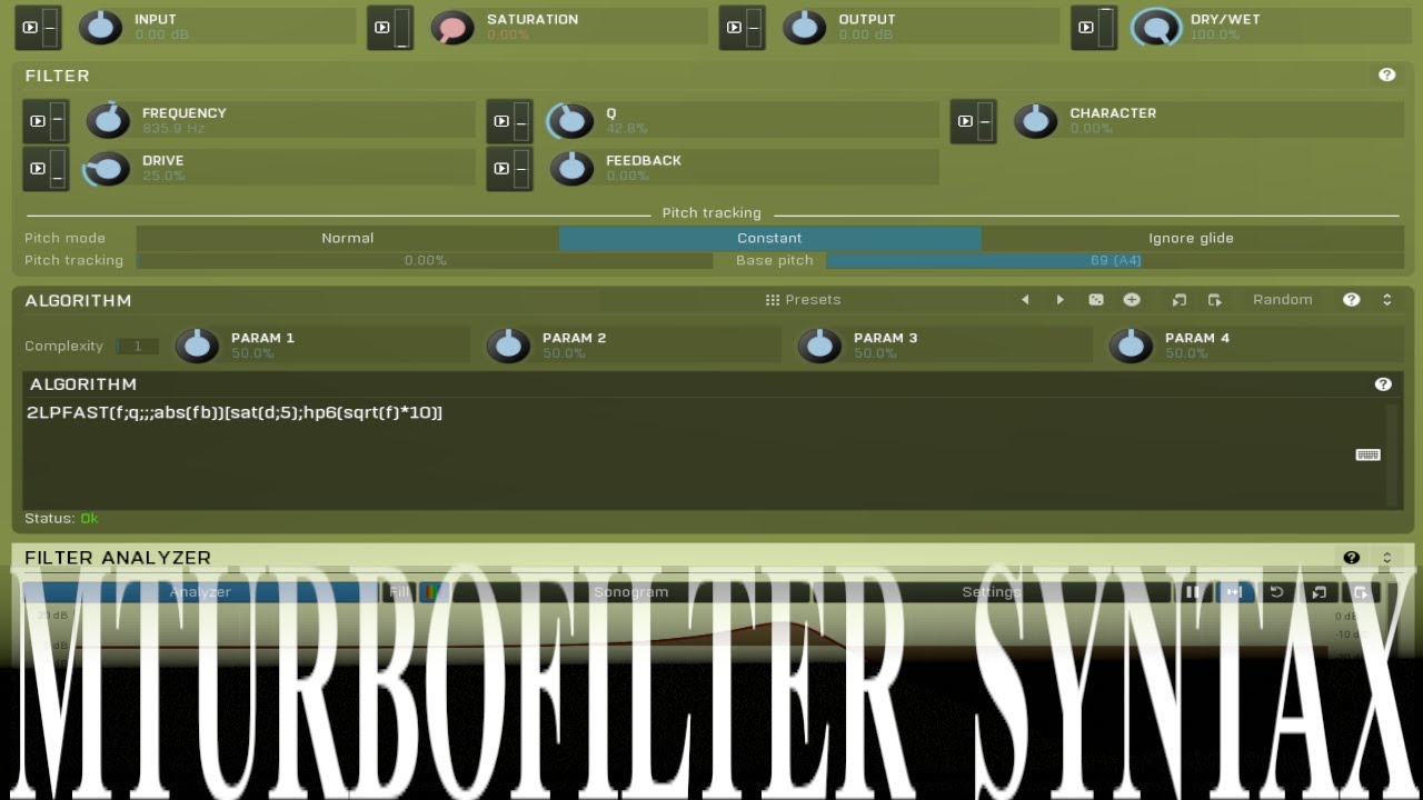 Синтаксис фильтра в MTurboFilter