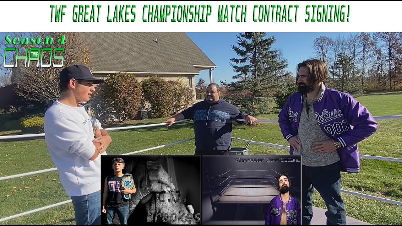 (TWF CHAOS #24) CJ BROOKES AND DARIN DeCARIO MAKE THIER UNDERGROUND MATCH OFFICIAL WITH A CONTRACT!