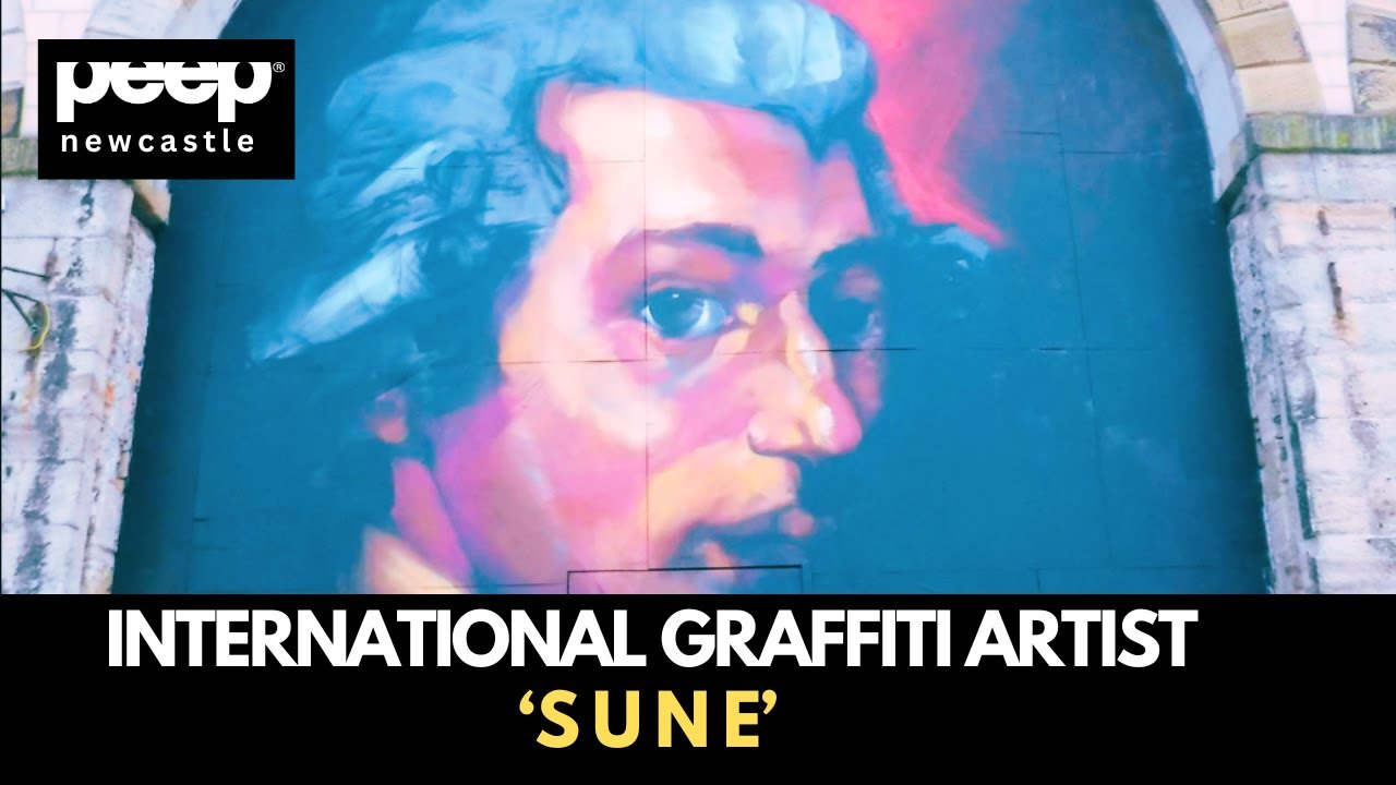 peep® International Graffiti Artist SUNE Blends Creativity with Community Outreach. peep Newcastle