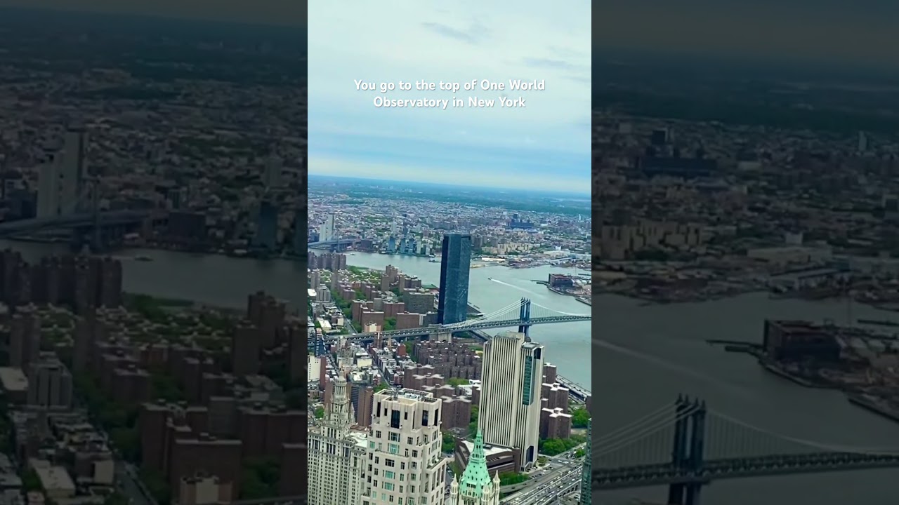 The view from the One World Observatory 🙏 #newyork #oneworldobservatory #nyc