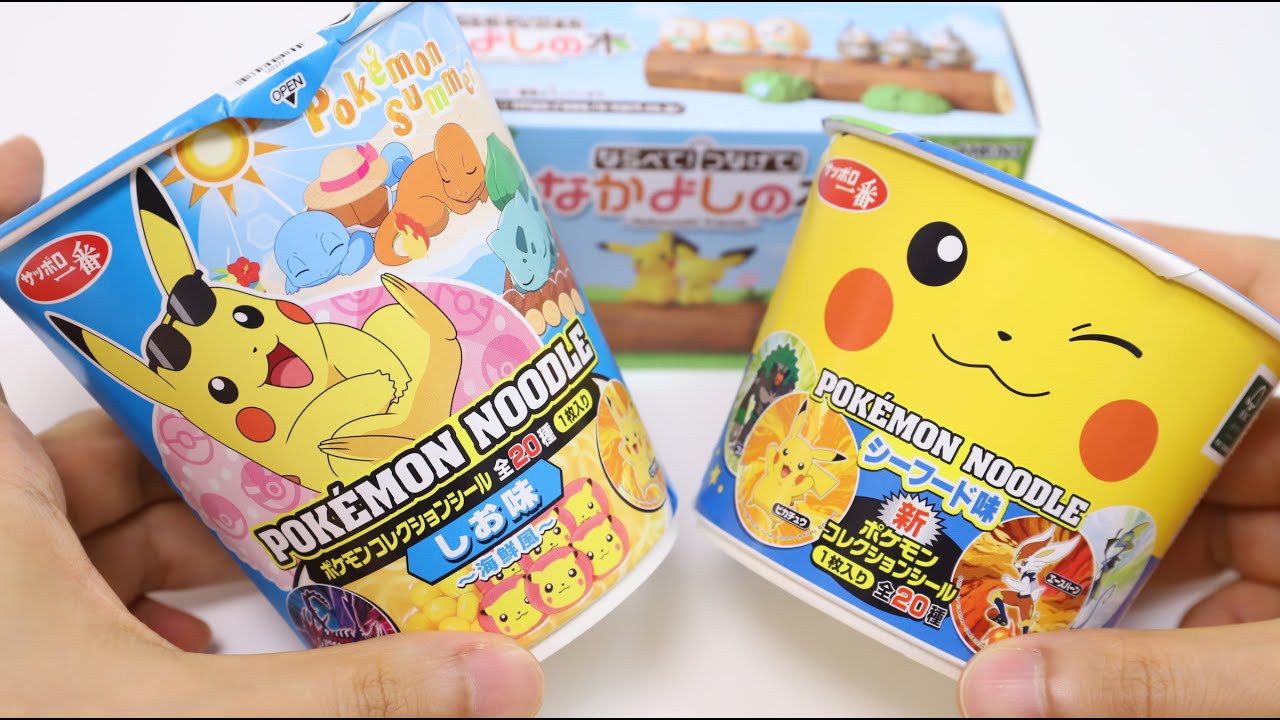 Pokemon Cup Noodles and Re-ment Nakayoshi Friends