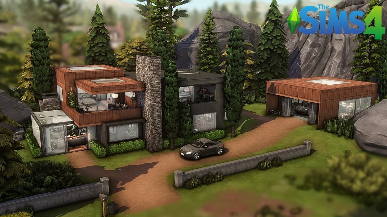 MODERN MANSION IN THE FOREST ✨HUGE GIVEAWAY ✨The Sims 4 Stop Motion