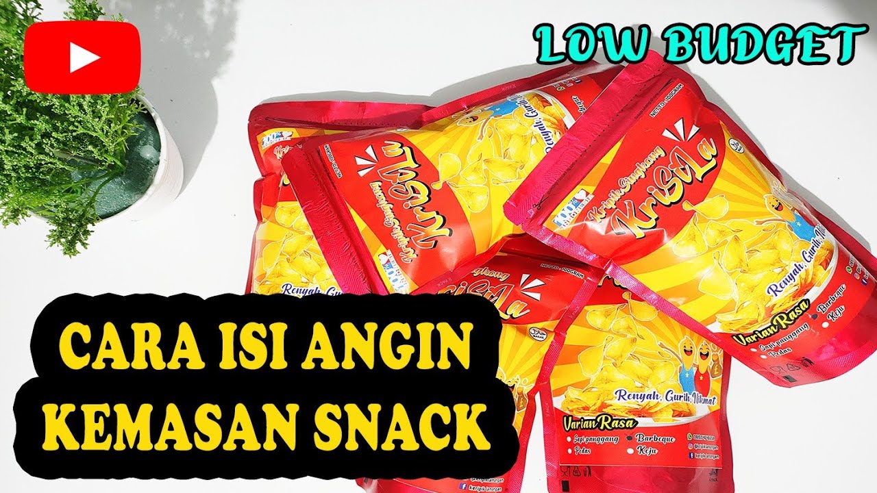 CARA ISI ANGIN KEMASAN SNACK SANGAT MUDAH. DENGAN CARA INI TERNYATA.