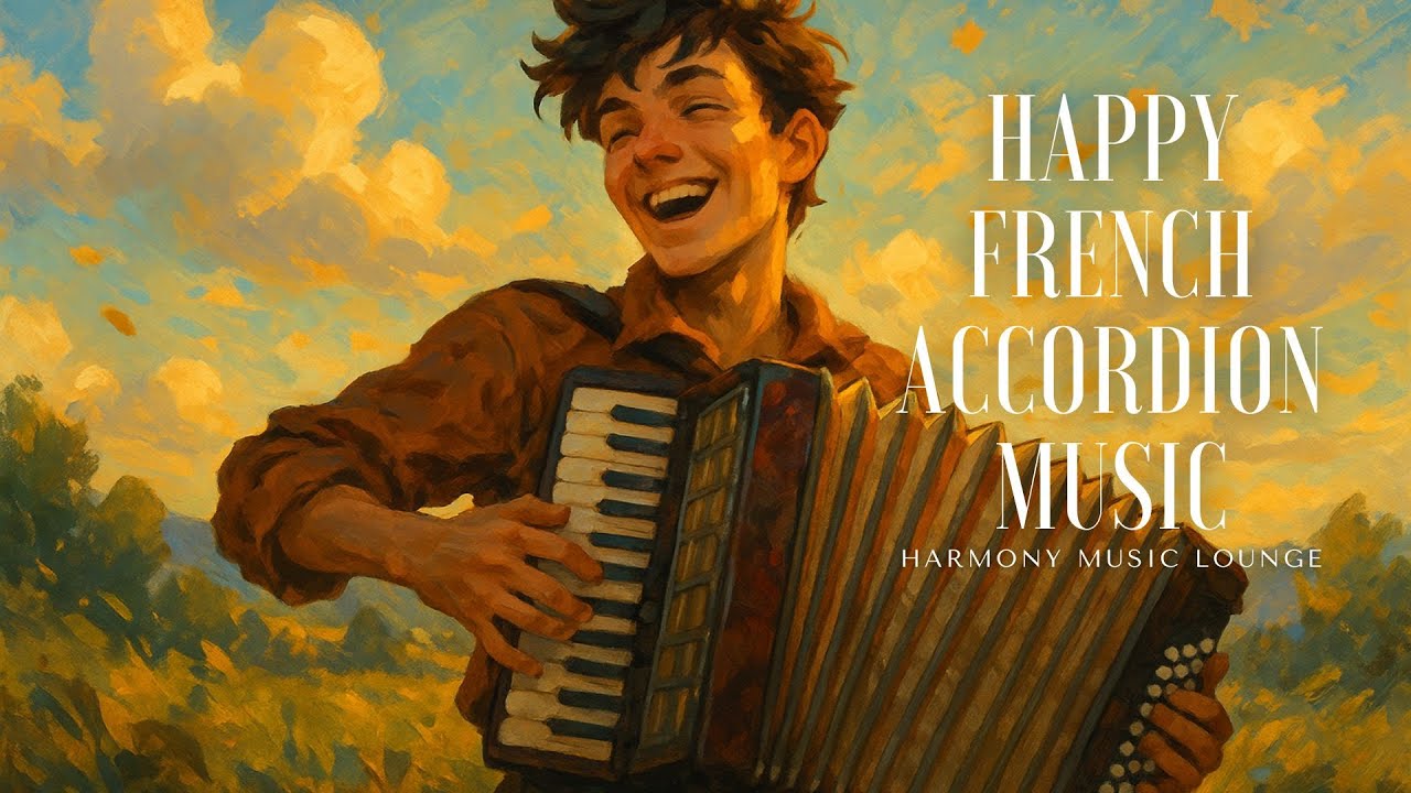 Breezy Paris Afternoon | Happy French Accordion Instrumental Music for Positive Vibes