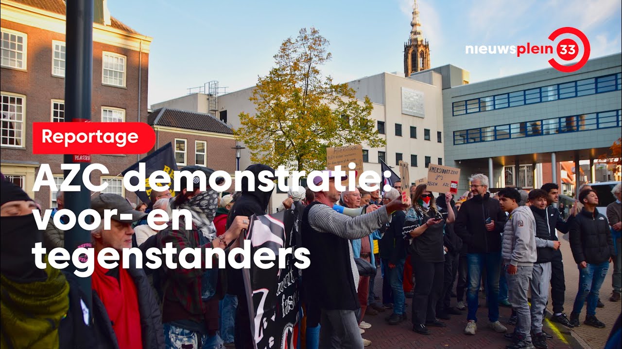 Waarom demonstreerden voor- en tegenstanders azc's bij het stadhuis?