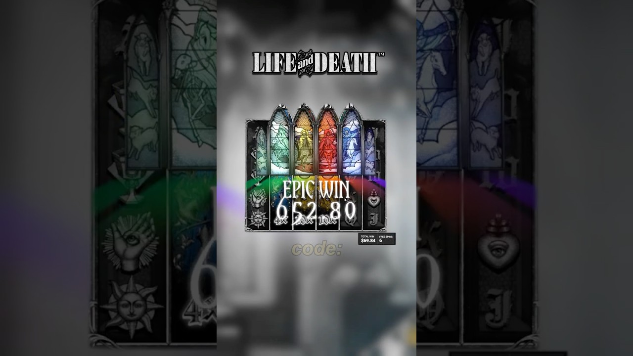 Four scatter on Life and Death?! #casino #gambling #slots #hacksaw