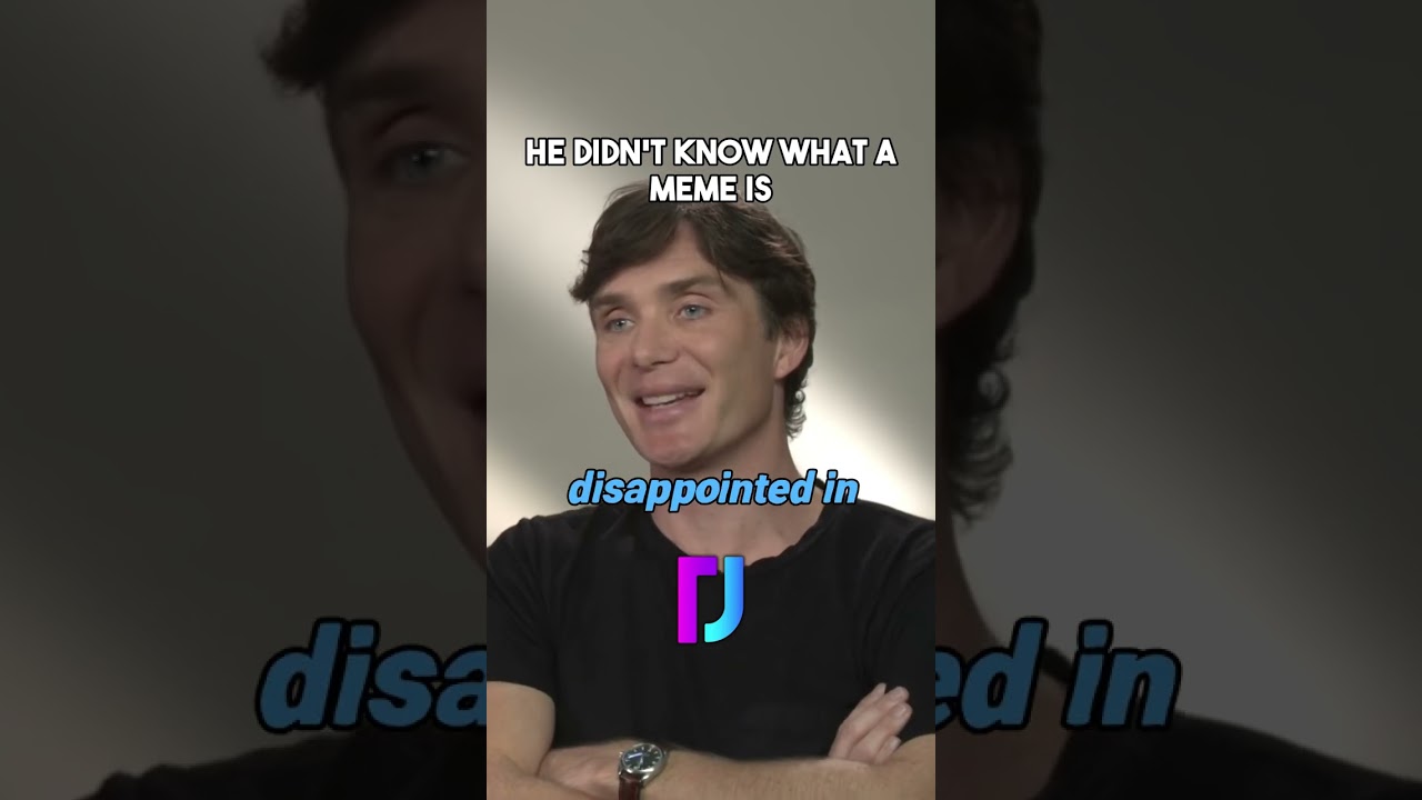 Cillian Murphy REACTS to his own MEME! 😂 #shorts