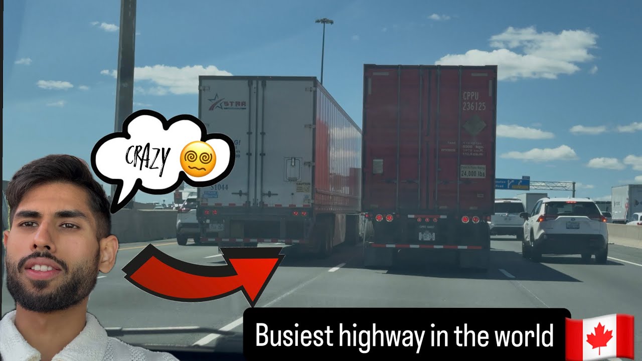 DRIVING ON WORLD’S BUSIEST HIGHWAY | 401 TORONTO CANADA 🇨🇦 | Duniya ka sabse busiest highway ||