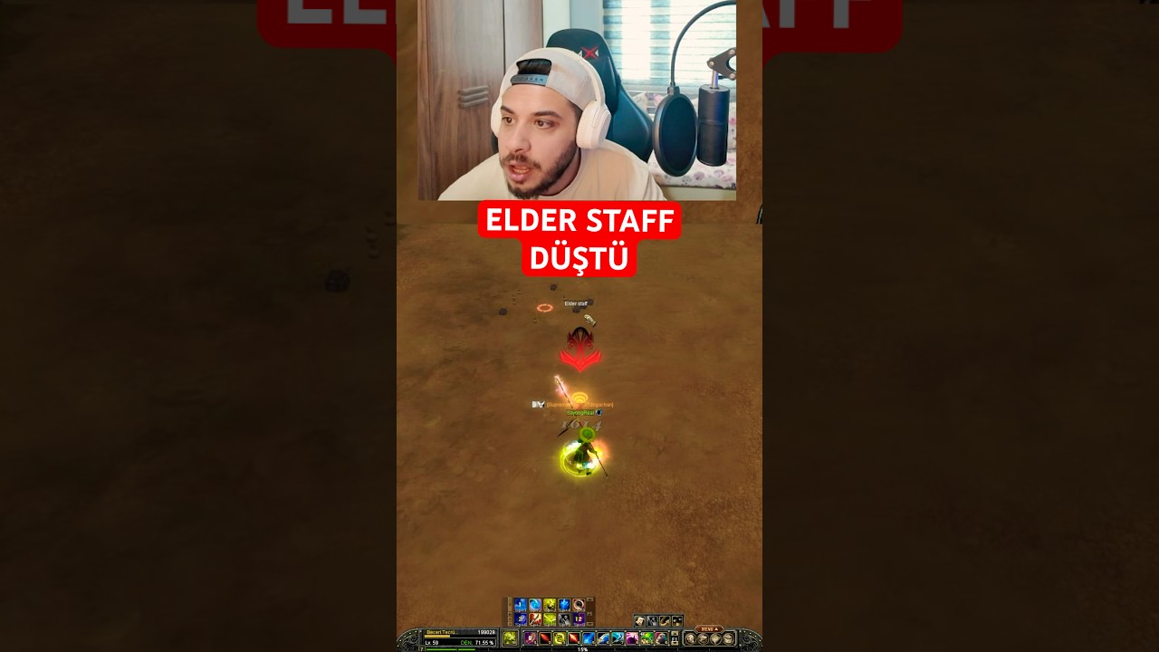 Yayında Elder staff d&uuml;ş&uuml;rm&uuml;ş&uuml;z yeni farkediyorum 😅 #silkroadonline #sro