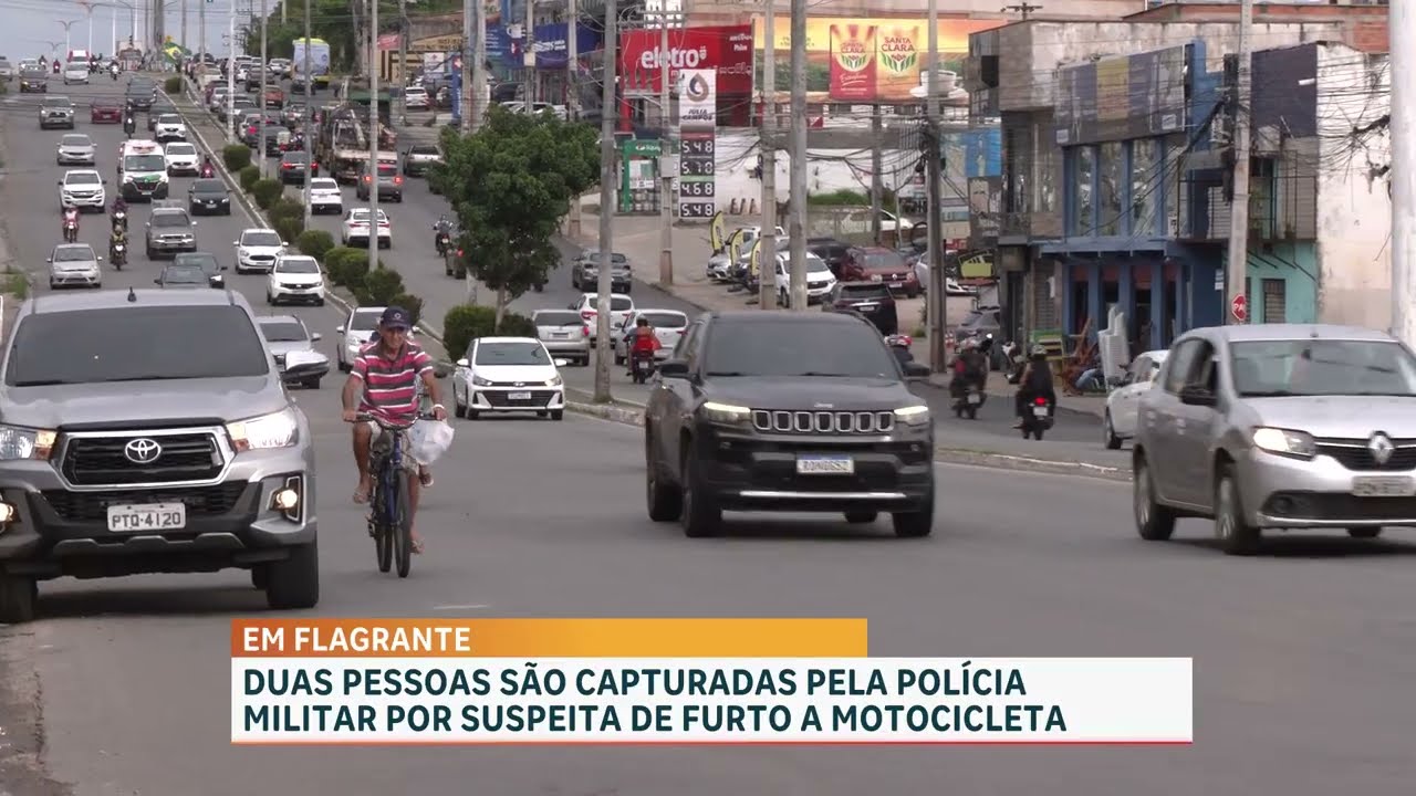 Polícia Militar recupera motocicleta roubada e conduz dupla suspeita, em São Luís