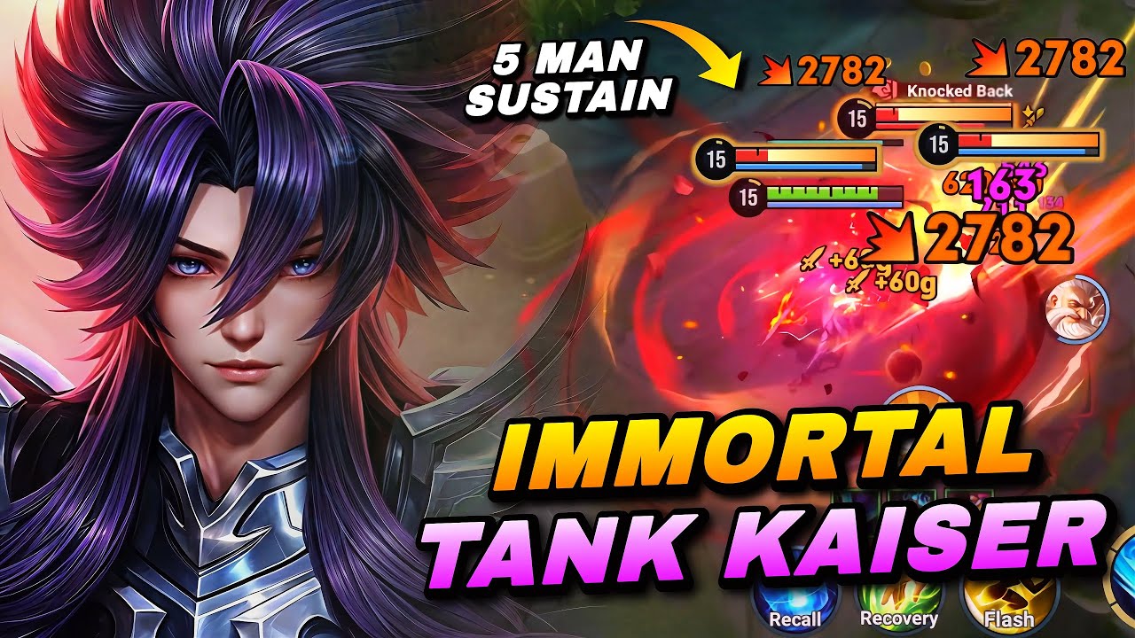 IMMORTAL TANK KAISER CAN SUSTAIN 5 MAN WITH THIS OVERPOWERED BUILD! | TOP 1 KAIZER BUILD & ARCANA