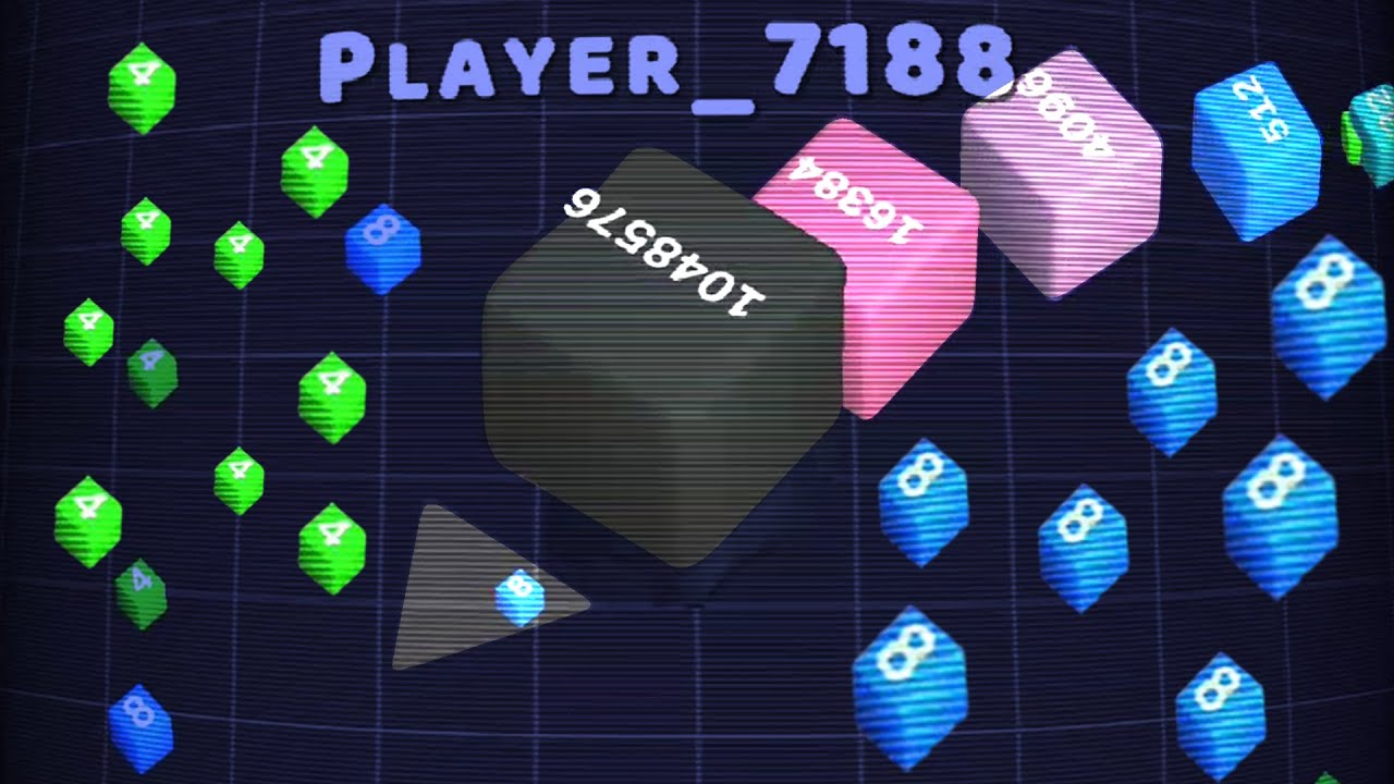 RETRO MERGE 2048.IO 🐍 Cube Arena Games Highscore, ASMR Gameplay