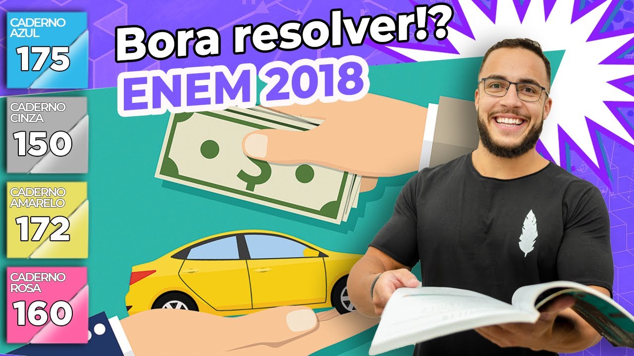 🔵 Questão 175 - Caderno Azul | Sistemas de Equações | MATEMÁTICA ENEM 2018