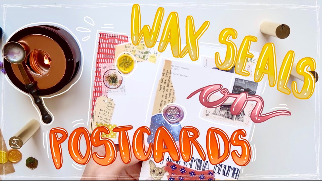 Postcrossing | NEW IDEA! | How to use Wax Seals on Postcards | WithLoveTjascha