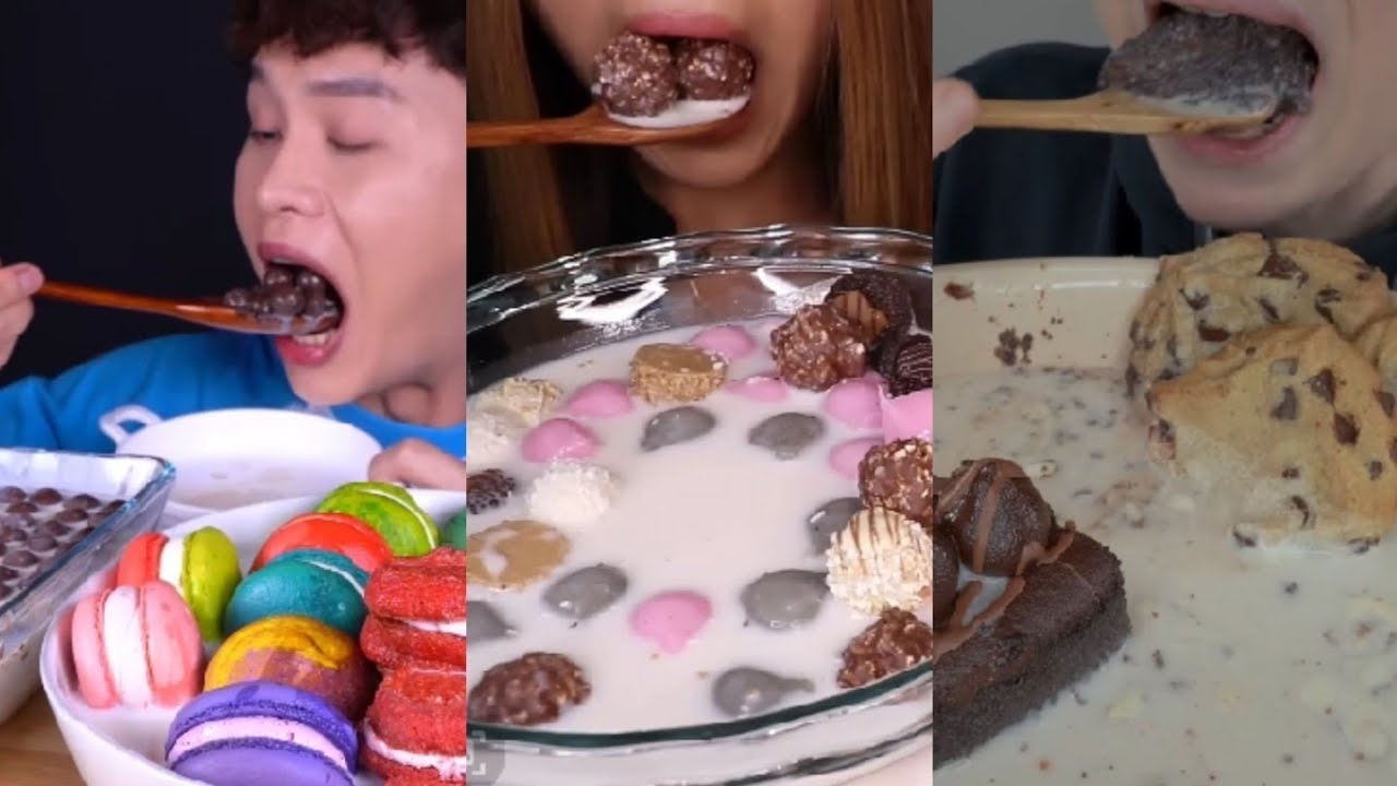 MUKBANGERS BONGGIL, KIM &LIZ, VNM ASMR || ASMR SWEET DELIGHT《MIKBOWLDESSERT》COMPILATION🍨🍓