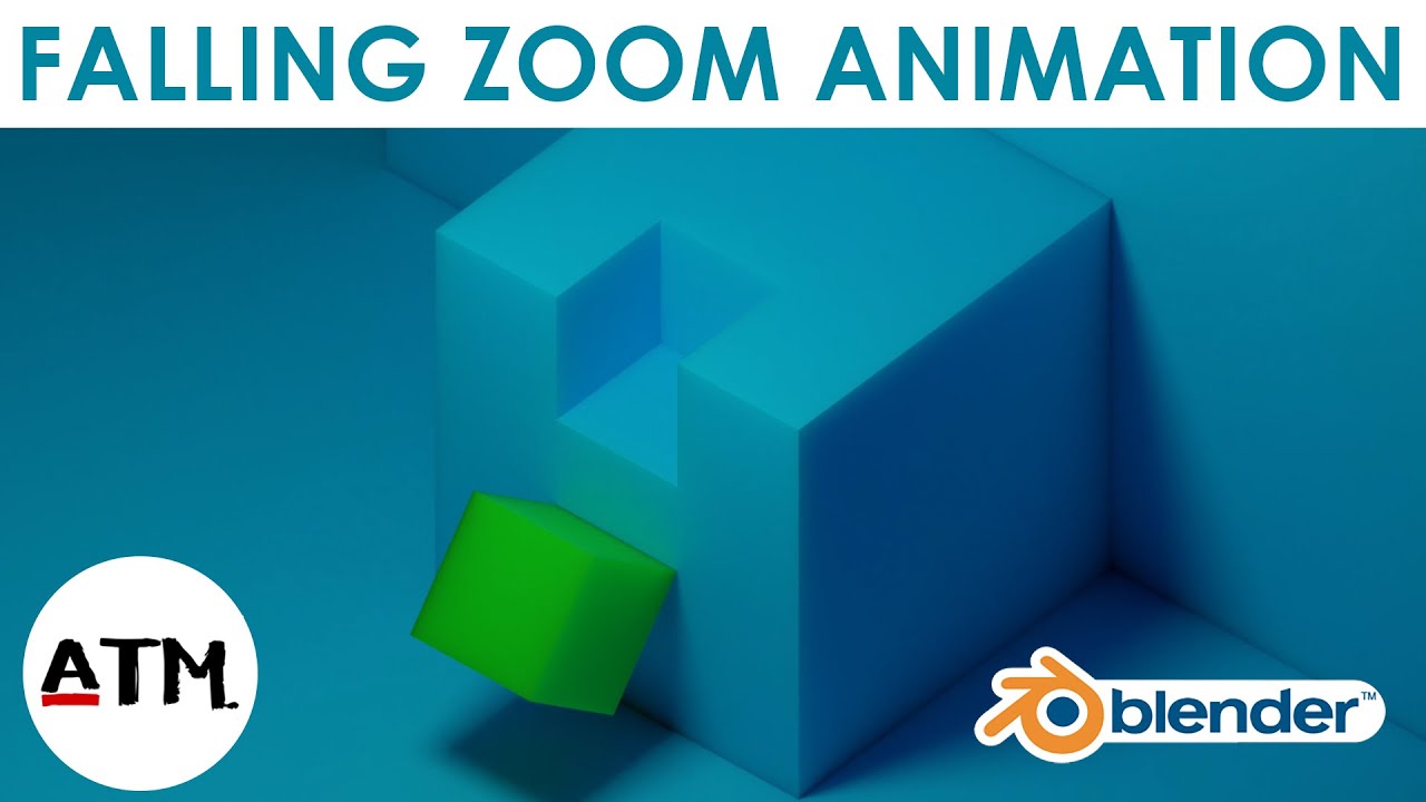 Falling Cube Zoom Animation - Blender Loop Animation Tutorial