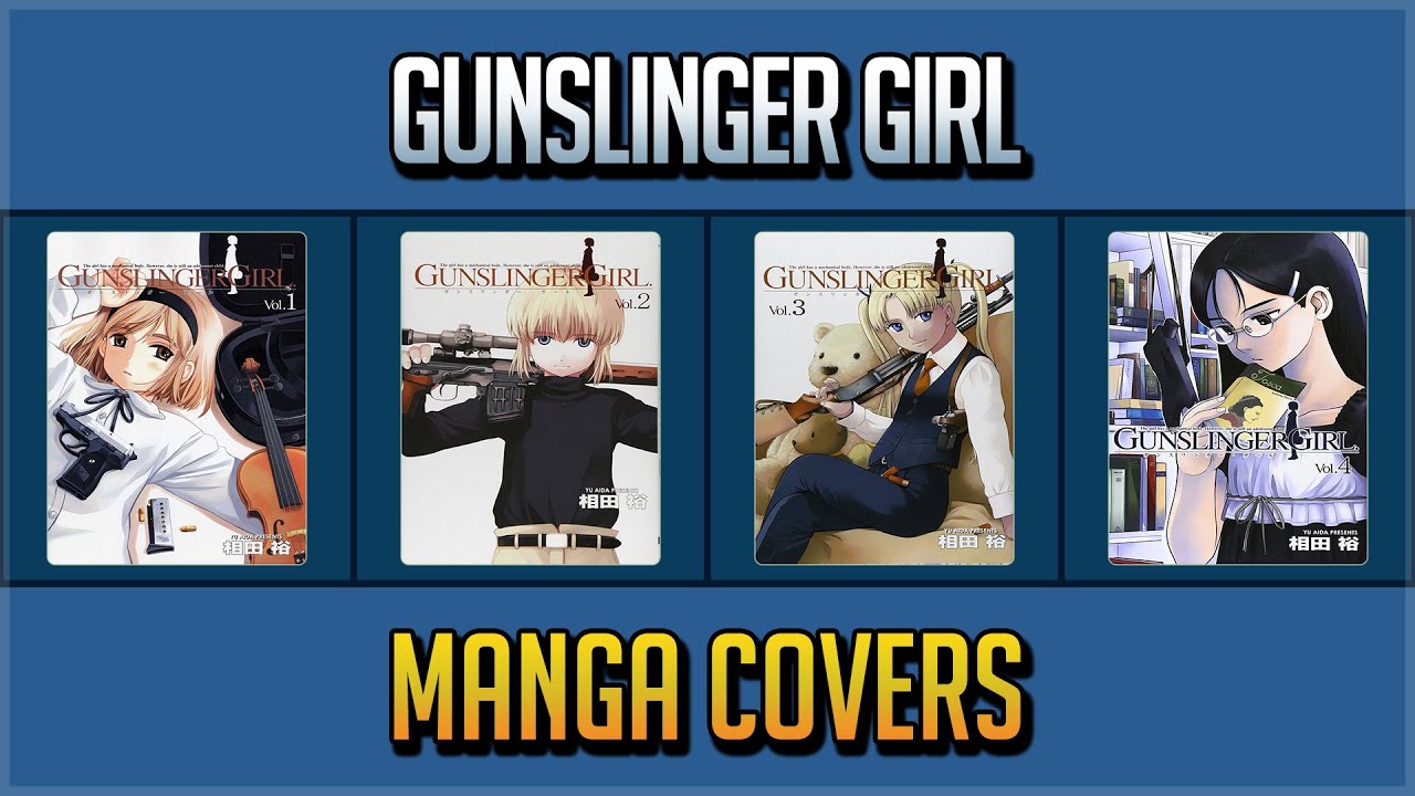 GUNSLINGER GIRL MANGA COVERS VOL.1~15 END