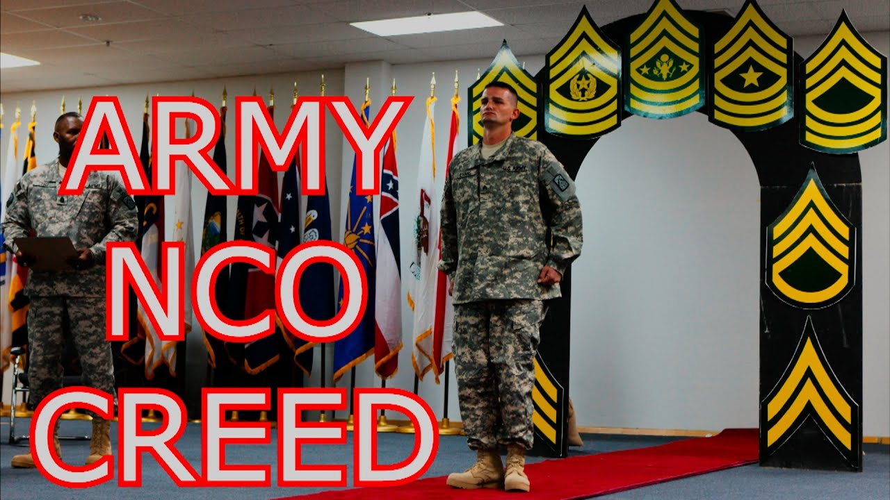 Life of a U.S. Army Soldier - THE NCO CREED | CREED OF THE NONCOMMISIONED OFFICER | US ARMY