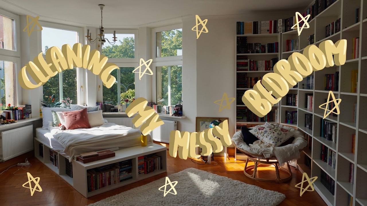 deep cleaning my messy bedroom