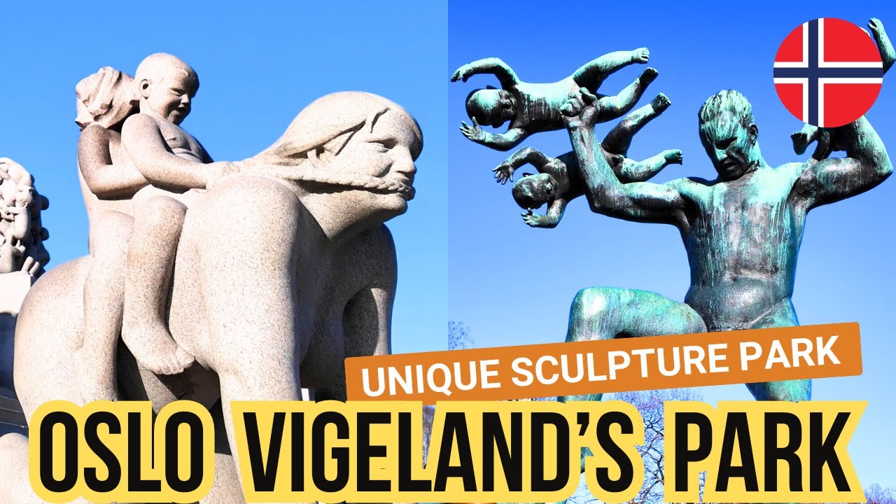 🇳🇴 NORWAY - OSLO - Vigeland's Park - Frogner Park - Walking tour 4K