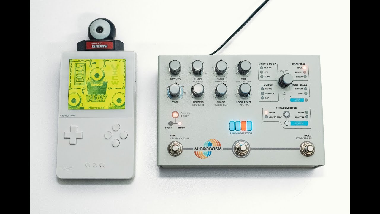Making GameBoy Camera Music into Vaporware Soundscapes with the Microcosm