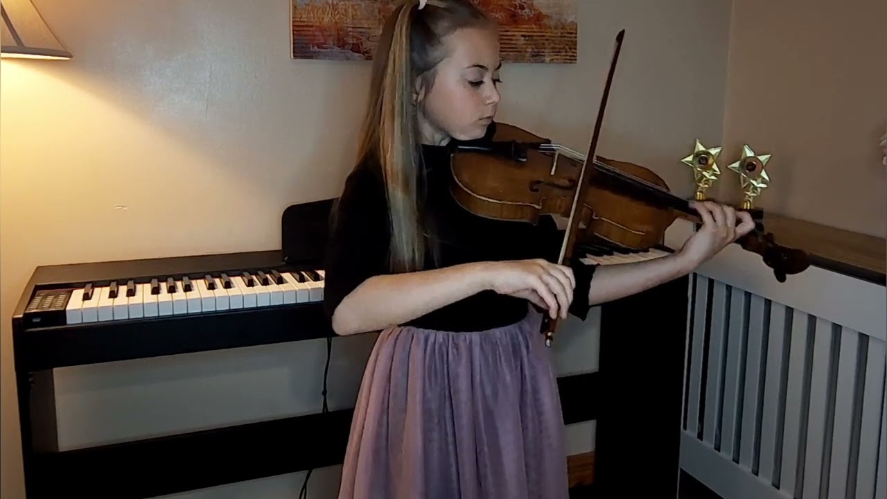 1. J. Bach/ violin Concerto A minor 1 mov.   2.  K. Bohm/ Perpetual Motion-Little Suite N°6