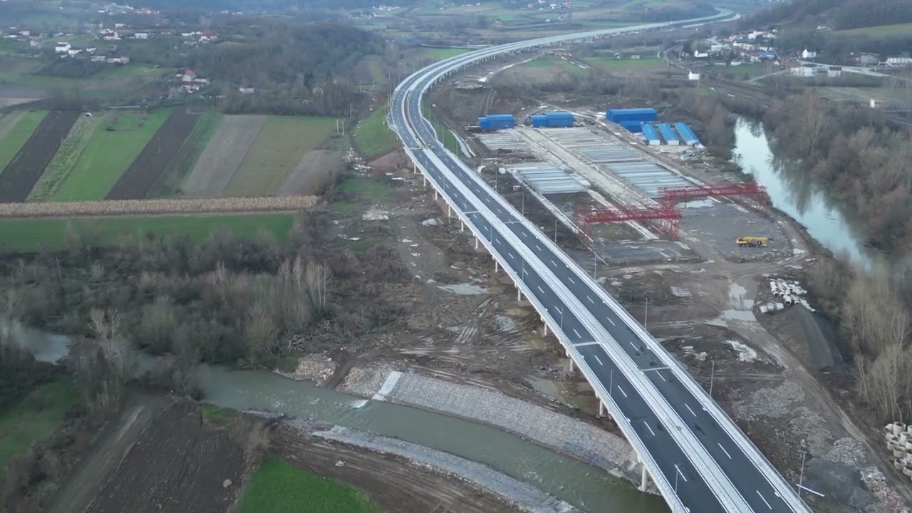 Brza saobraćajnica Lajkovac-Iverak-Valjevo - dron snimak