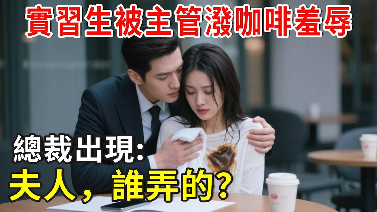 實習生被主管潑咖啡羞辱，總裁為她擦手:夫人，誰弄的？#总裁 #爽文