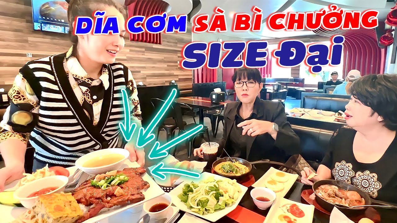 Chủ quán cơm SÀ BÌ CHƯỞNG ở Mỹ mời dĩa cơm to khủng để nhóm có sức đi chợ THUẬN PHÁT| Ngũ Long Du Ký