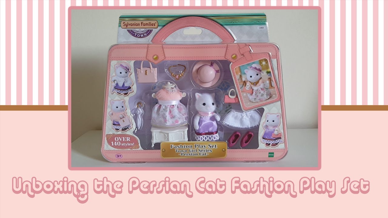Unboxing the Sylvanian Families Town Series Persian Cat Fashion Play Set!