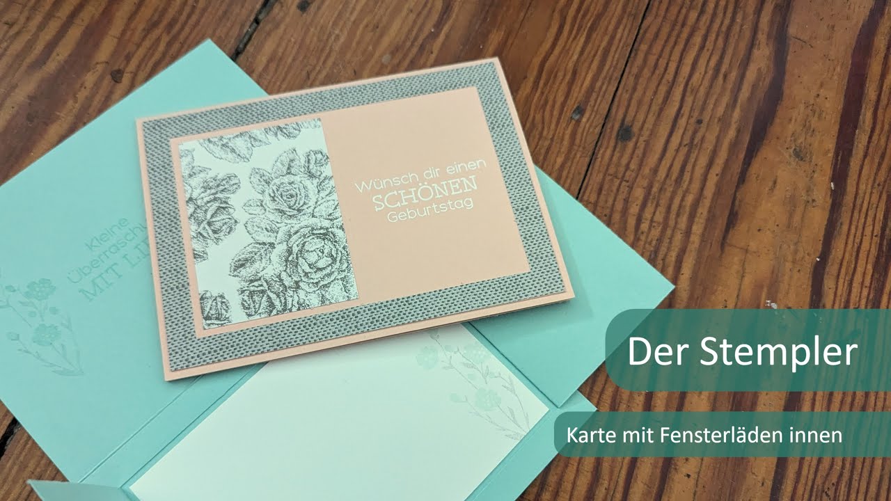 Karte mit Fensterläden innen | Der Stempler ~ Stampin Up!