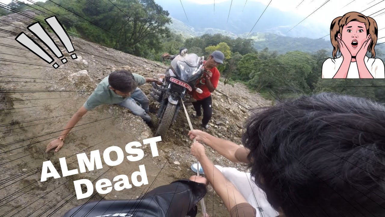 Almost dead Accident😱 Lamjung ride 