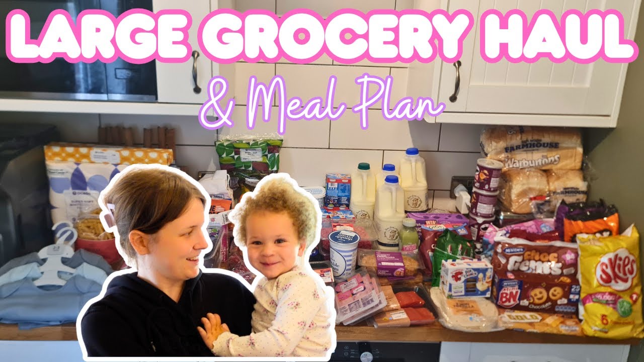 NEW BUDGET GROCERY FOOD HAUL & BIG FAMILY MEAL PLAN £140 | MAY 2025, UK MOM
