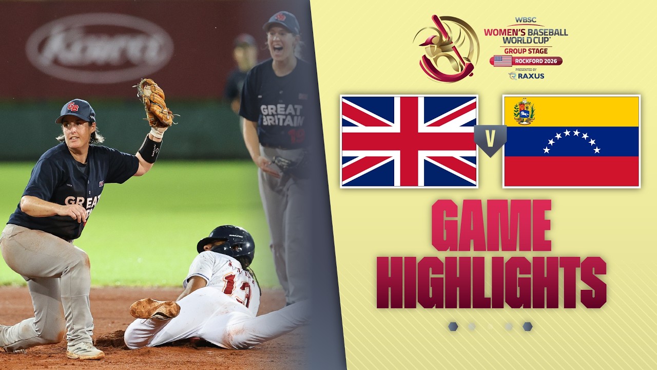 HIGHLIGHTS | Great Britain vs Venezuela | WBSC Women's Baseball World Cup - Group Stage