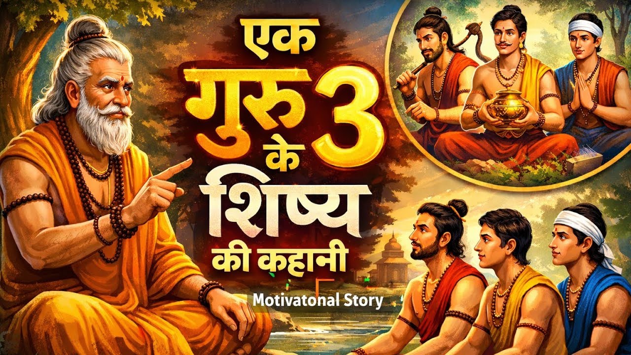Best Motivational Story in Hindi | एक गुरु और 3 शिष्य की कहानी | Life Changing Story 