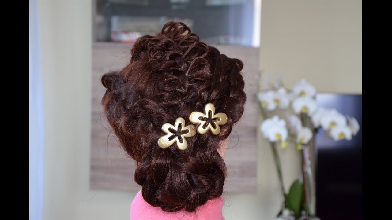 Причёски из кос. Frauen Frisuren Z&ouml;pfe Haarpracht,Woman Hairstyle Mode